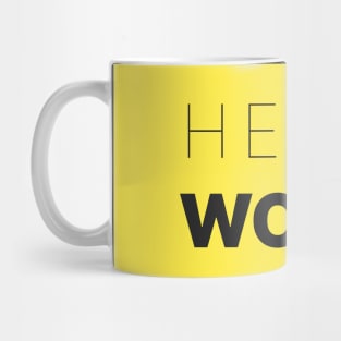 Hello World Yellow One Mug